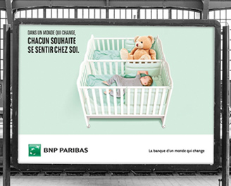 campagne d'affichage BNP PARIBAS