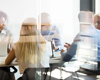 team in a meeting