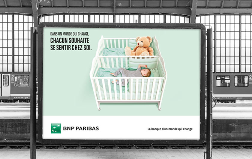 campagne d'affichage BNP PARIBAS